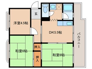 ハイツ堤下の物件間取画像